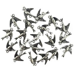 Fémköztes, fecske, platina, 20x1,5x16 mm, 20 db/csomag