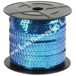   Flitter, irizáló középkék, 6 mm, 100 yard/tekercs (~91m)