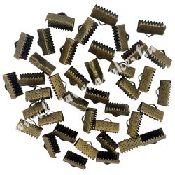 Szalagzáró, antikréz, 13x6x7 mm, 40 db/csomag