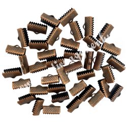 Szalagzáró, bronz, 13x6x7 mm, 40 db/csomag