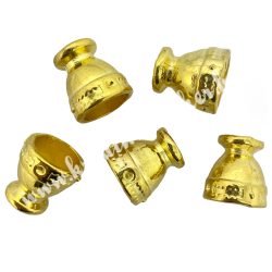 Gyöngykupak, arany, 14x14x14 mm, 5 db/csomag