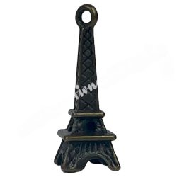   Fémmedál, Eiffel-torony, antikréz, 9x9x24 mm, 10 db/csomag