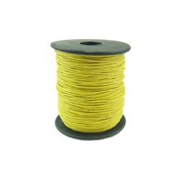   Viaszolt zsinór, 1mmx100yard, citromsárga, 100 yard/tekercs (~91m)