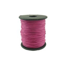   Viaszolt zsinór, 1mmx100yard, fukszia, 100 yard/tekercs (~91m)