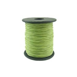   Viaszolt zsinór, 1mmx100yard, világoszöld, 100 yard/tekercs (~91m)