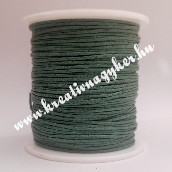 Viaszolt zsinór, 1mmx100yard, sötét olíva, 100 yard/tekercs (~91m)