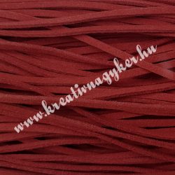 Szintetikus bőrszál, 2,5 mmx90 cm, piros, 50 szál/köteg