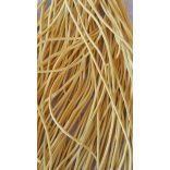 Szintetikus bőrszál, 2,5 mmx90 cm, krém, 50 szál/köteg