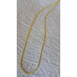 Szintetikus bőrszál, 2,5 mmx90 cm, krém, 50 szál/köteg