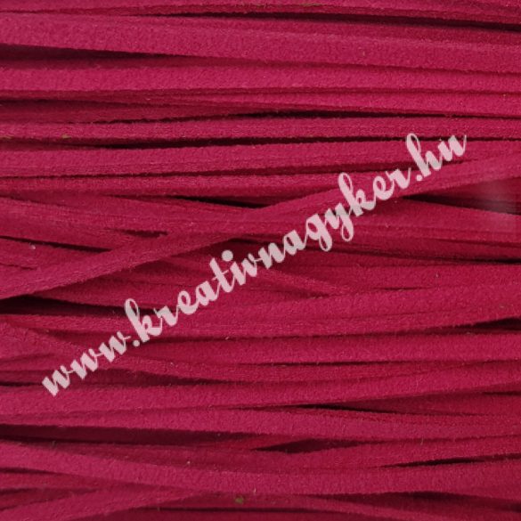 Szintetikus bőrszál, 2,5 mmx90 cm, rózsaszín, 50 szál/köteg