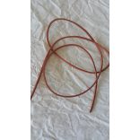 Szintetikus bőrszál, 2mmx75cm, konyak, 50 szál/köteg