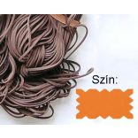 Szintetikus bőrszál, 2mmx75cm, napsárga, 50 szál/köteg