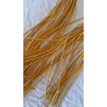 Szintetikus bőrszál, 2mmx75cm, napsárga, 50 szál/köteg