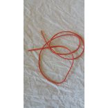 Szintetikus bőrszál, 2mmx75cm, narancs, 50 szál/köteg
