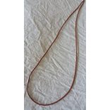 Szintetikus bőrszál, 2mmx75cm, natúr, 50 szál/köteg