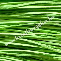   Szintetikus bőrszál, 2,5 mmx90 cm, neonzöld, 50 szál/köteg