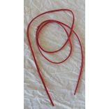 Szintetikus bőrszál, 2mmx75cm, piros, 50 szál/köteg
