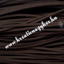   Szintetikus bőrszál, 2,5 mmx90 cm, sötétbarna, 50 szál/köteg