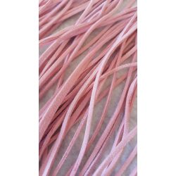   Szintetikus bőrszál, 2mmx75cm, világos rózsaszín, 50 szál/köteg