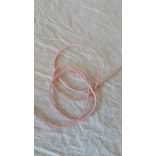 Szintetikus bőrszál, 2mmx75cm, világos rózsaszín, 50 szál/köteg