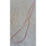Szintetikus bőrszál, 2mmx75cm, világos rózsaszín, 50 szál/köteg