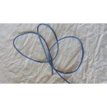 Szintetikus bőrszál, 2mmx75cm, világoskék, 50 szál/köteg