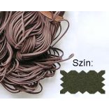 Szintetikus bőrszál, 2mmx75cm, zöld, 50 szál/köteg
