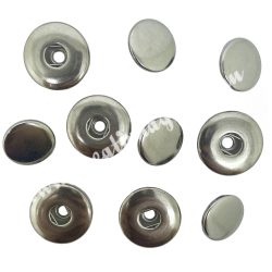 Fémpatent alap, platina, 19x19x4,5 mm, 5 db/csomag