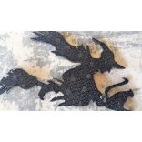 Csillámos dekorgumi boszorkány seprűn, 10 darab/csomag