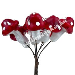 Kalapos gomba pick, 12 cm, 8 db/csokor