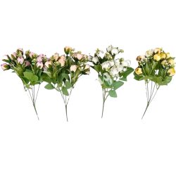 Bimbós rózsacsokor, 32 cm