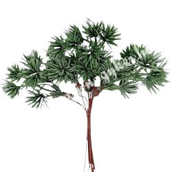 Deres vörösfenyő pick, zöld, 12 cm