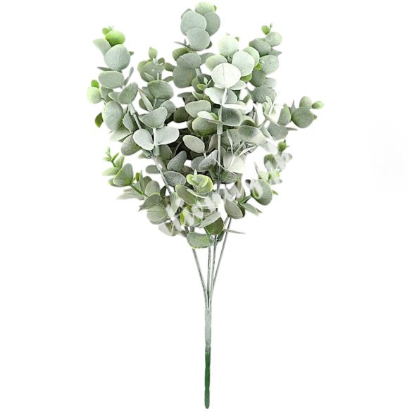 Eukaliptusz csokor, hamvas zöld, 33 cm