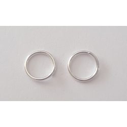 Szerelőkarika, 6x0,6mm, ezüst színű, 100 db/csomag