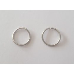 Szerelőkarika, 8x0,7mm, platina színű, 100 db/csomag