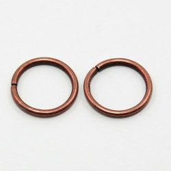 Szerelőkarika,7mm, antik bronz színű, 100 db/csomag