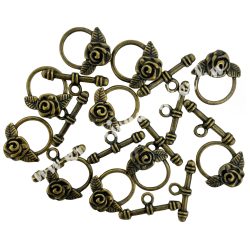 T-kapocs, rózsás, antikréz, 10 db/csomag