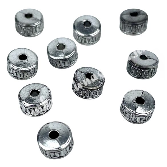 Fémköztes, platina, 7x7x5 mm, 10 db/csomag