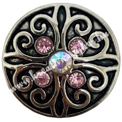 Fémpatent, light rose, 20x20x8 mm