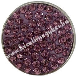 Fémpatent, rose, 20x20x8 mm