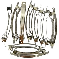 Franciacsat, platina, 5 cm, 10 db/csomag