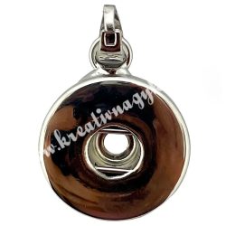 Medál alap, bepattintós, 19x4x23 mm