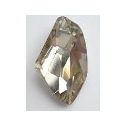   Üvegmedál medáltartóval, de-art, 40x25x14mm, crystal GSHA, 1 db/csomag