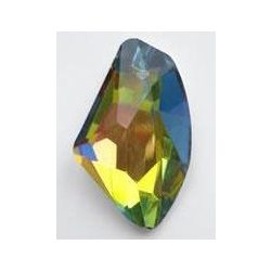   Üvegmedál medáltartóval, de-art, 40x25x14mm, crystal vitrail medium, 1 db/csomag