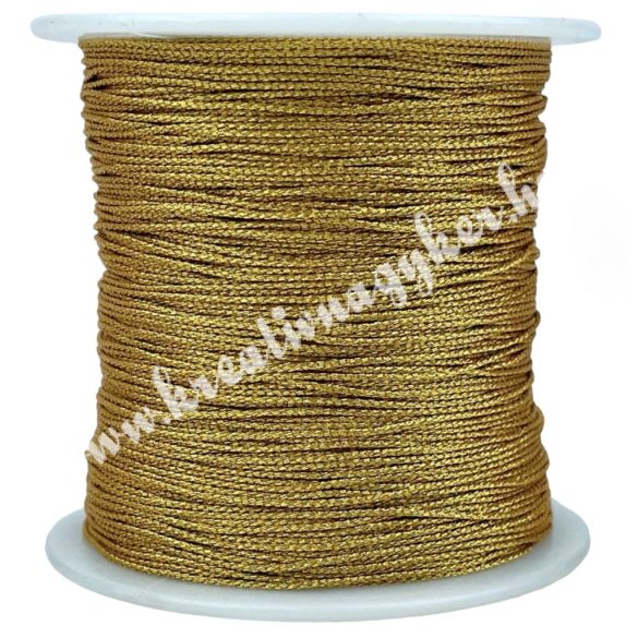 Nylon zsinór, fémszálas, arany, 0,8 mm, 65 m/tekercs