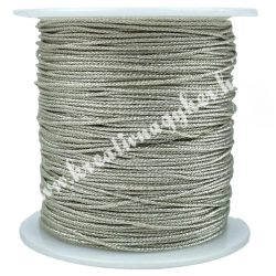 Nylon zsinór, fémszálas, ezüst, 0,8 mm, 65 m/tekercs