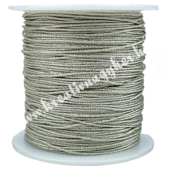 Nylon zsinór, fémszálas, ezüst, 0,8 mm, 65 m/tekercs