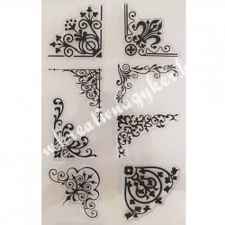 Szilikon pecsételő Sarokdíszek, 11x16 cm