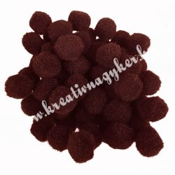 Pompon, barna, 10 mm, 100 db/csomag
