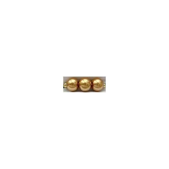 Üvegtekla, 3mm, (67) arany, 250 db/szál